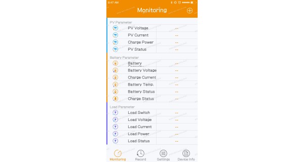 Adaptateur Bluetooth pour régulateurs SRNE