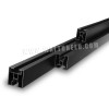 Black anodised aluminium rail 40x40 