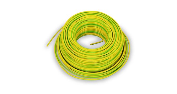 Cable de tierra blanda verde/amarillo H07V-K ECA 16 mm2