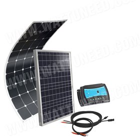 Kit solar de RV & barco tamaño S - 12V - configurable