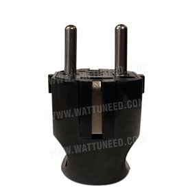 Enchufe eléctrico 2P + T 16 hombre tiene negro