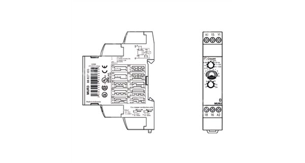Tiempo relé 8A - Crouzet MUR3 