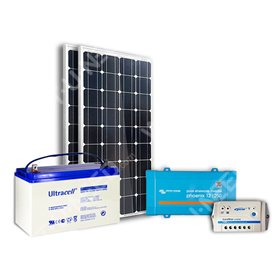 Kit solaire 200Wc mono - 100Ah - 250VA