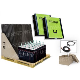 Kit autoconsommation 72 panneaux 20kVA stockage et réinjection