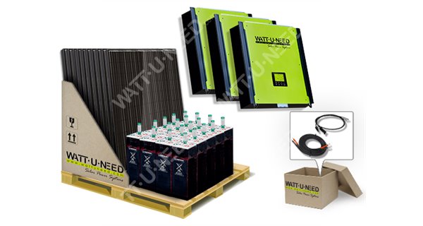 Kit autoconsommation 72 panneaux 30kVA stockage et réinjection