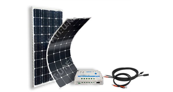 Kit de autocaravana solar - barco SIZE M - 12V - configurable