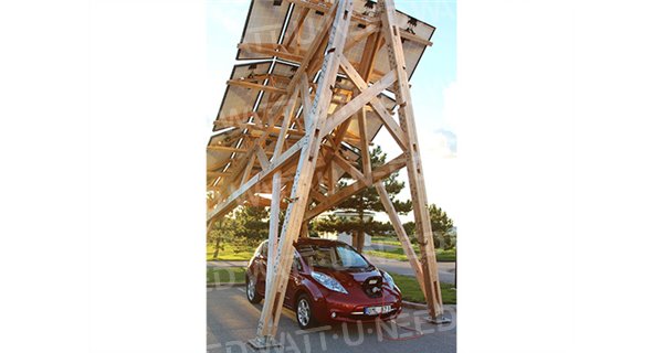 Estructura de madera solar Carport InnoVentum