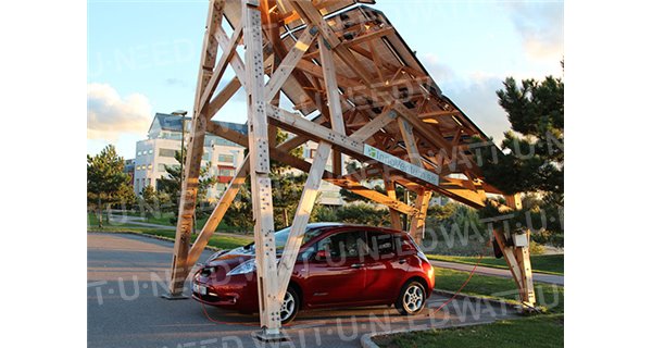 Estructura de madera solar Carport InnoVentum