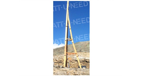 10m de torre de madera para la turbina de viento