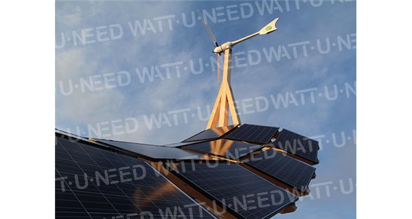 Giraffe 2.0 innoVentum Planta híbrida de viento y energía solar