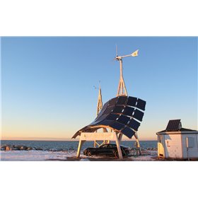 Girafe 2.0 centrale éolienne et solaire hybride InnoVentum