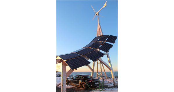 Girafe 2.0 centrale éolienne et solaire hybride InnoVentum