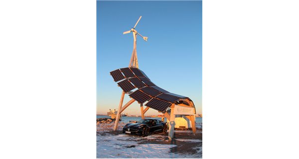 Girafe 2.0 centrale éolienne et solaire hybride InnoVentum