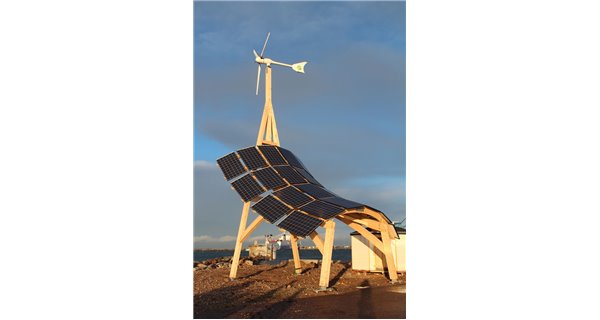 Girafe 2.0 centrale éolienne et solaire hybride InnoVentum