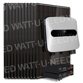 Kit 25 paneles autoconsumo/reinyección 10000W con almacenamiento de litio 