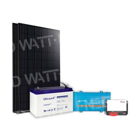 Kit solaire 750Wc mono - 100Ah24V - 800VA