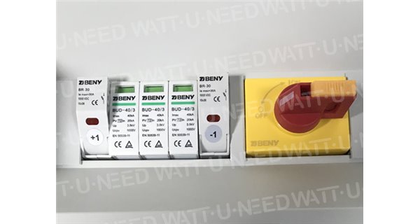 ZJBENY caja de protección contra sobretensiones de CC doble