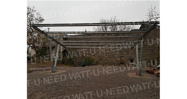 Carport fotovoltaico simple