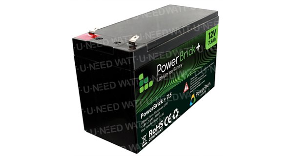 PowerBrick lithium battery + 12V 7, 5Ah