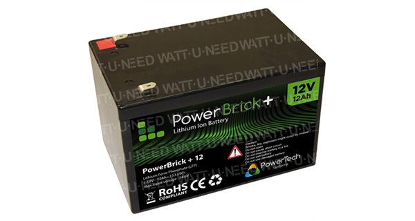 Batería de litio PowerBrick + 12V 12Ah