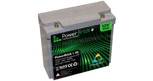 PowerBrick Lithium Battery 12V 30Ah