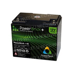 PowerBrick+ Batería de litio 12V 40Ah PB+12/40