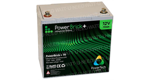 Batería de litio PowerBrick + 12V 70Ah