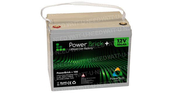 Batería de litio PowerBrick + 12V 100Ah