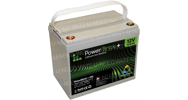 Batería de litio PowerBrick + 12V 100Ah