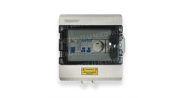 Caja de CA ZJBENY con toma de corriente de 230 V