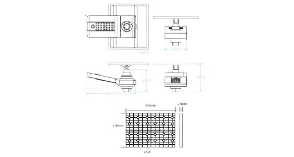 Farola solar - LED autónoma WU 50W 18V - Panel de 150W