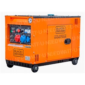 Groupe électrogène BLACK+DECKER 7.9 KVA Diesel 230V/400V Insonorisé BXGND7900E