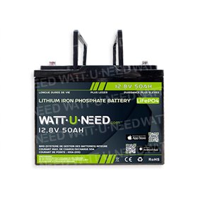 Batería de litio Wattuneed 12.8V 50Ah 