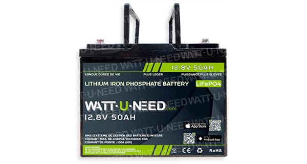 Batería de litio wattuneed 12.8V 48Ah 