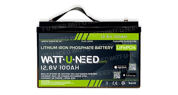 Batería de litio Wattuneed 12.8V 100Ah