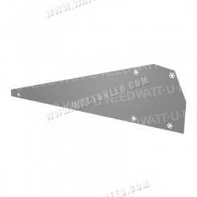 Side wind deflector for FlatFix racking system