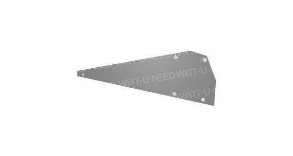 Wind deflector for FlatFix mounting system