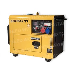 Generador Kompak 6300W Diesel 230V/400V Insonorizado NT-8000SE-T