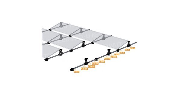 Structure pour pose de panneaux solaires