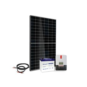 Kit independiente de 1 panel de 12V con almacenamiento