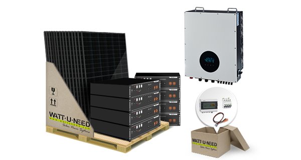 Kit autoconsommation 150 panneaux 30kVA stockage et réinjection