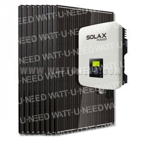 Kit 7 a 11 paneles autoconsumo/reinyección Solax 3000W sin almacenaje