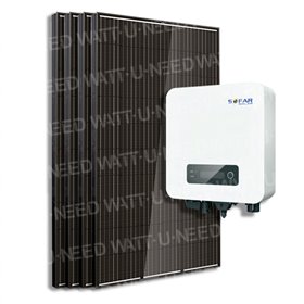 Kit 4 paneles autoconsumo/reinyección 1600W Sofar sin almacenaje