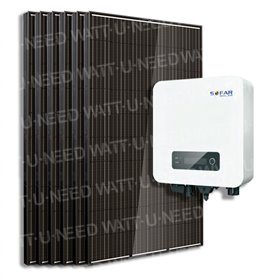 Kit 6 paneles autoconsumo/reinyección 1600W Sofar sin almacenaje