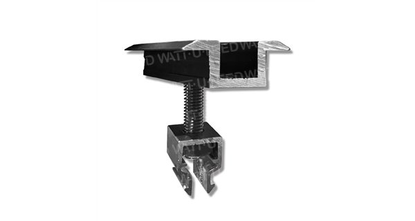End fastening clamp - Black