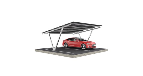 Carport photovoltaïque double