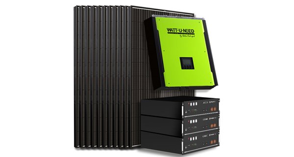 Kit fotovoltaico autónomo clase 2.5 Almacenamiento de litio 