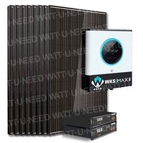 Self-consumption kit 18 panels 10 kVa with storage and installation in France