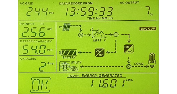 Inversor híbrido de 5 kw inyección en red de almacenamiento Multisolar