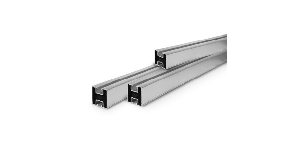 Rail en aluminium 35x40 pour fixation de panneaux solaires